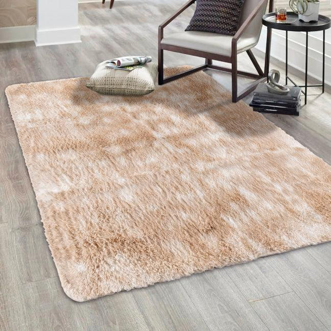 Alfombra Felpuda Antideslizante Caqui.