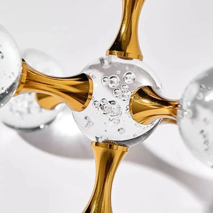 Adorno de Mesa Moderna en Cristal - Diseño de Molécula