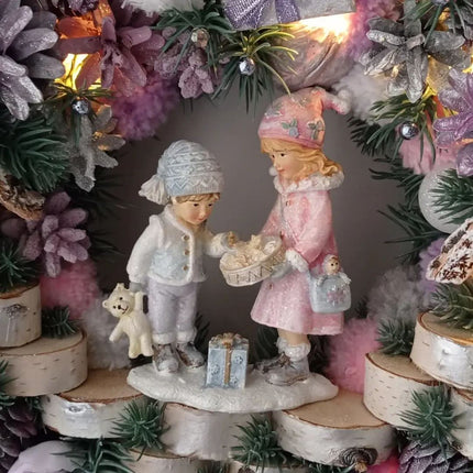 Guirnalda Navideña de Lujo 65 cm con Luces LED – Decoración para Puerta y Hogar