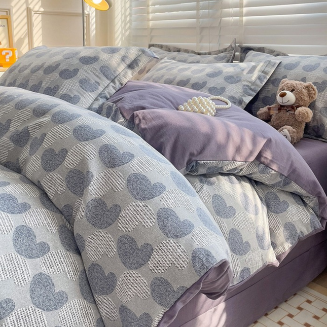 Juego de Cama Completo Estampado en Algodón y Poliéster