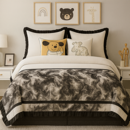 Juego de Cama Imperial Estampado con Tela Antialérgica